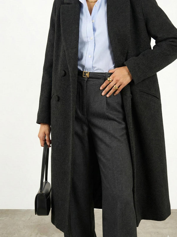 Likralı Flare Fit Pantolon Siyah