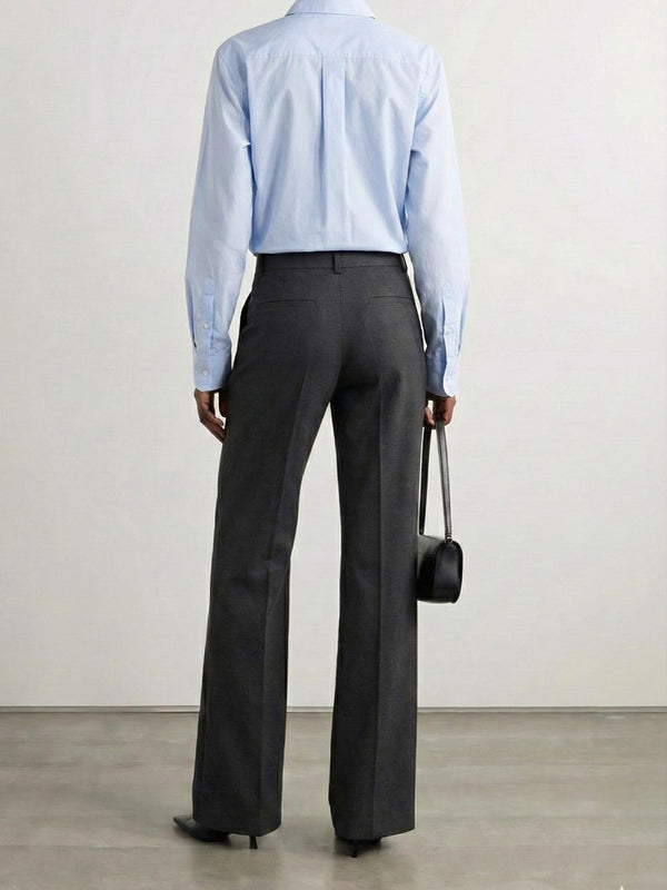 Likralı Flare Fit Pantolon Siyah