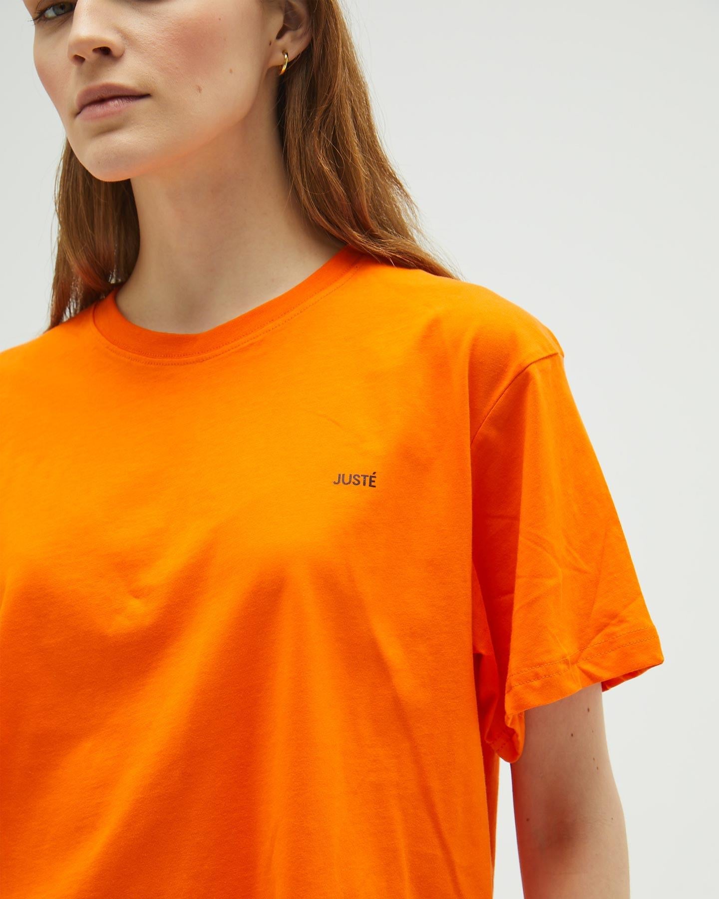 Turuncu Oversize Crop T-shirt