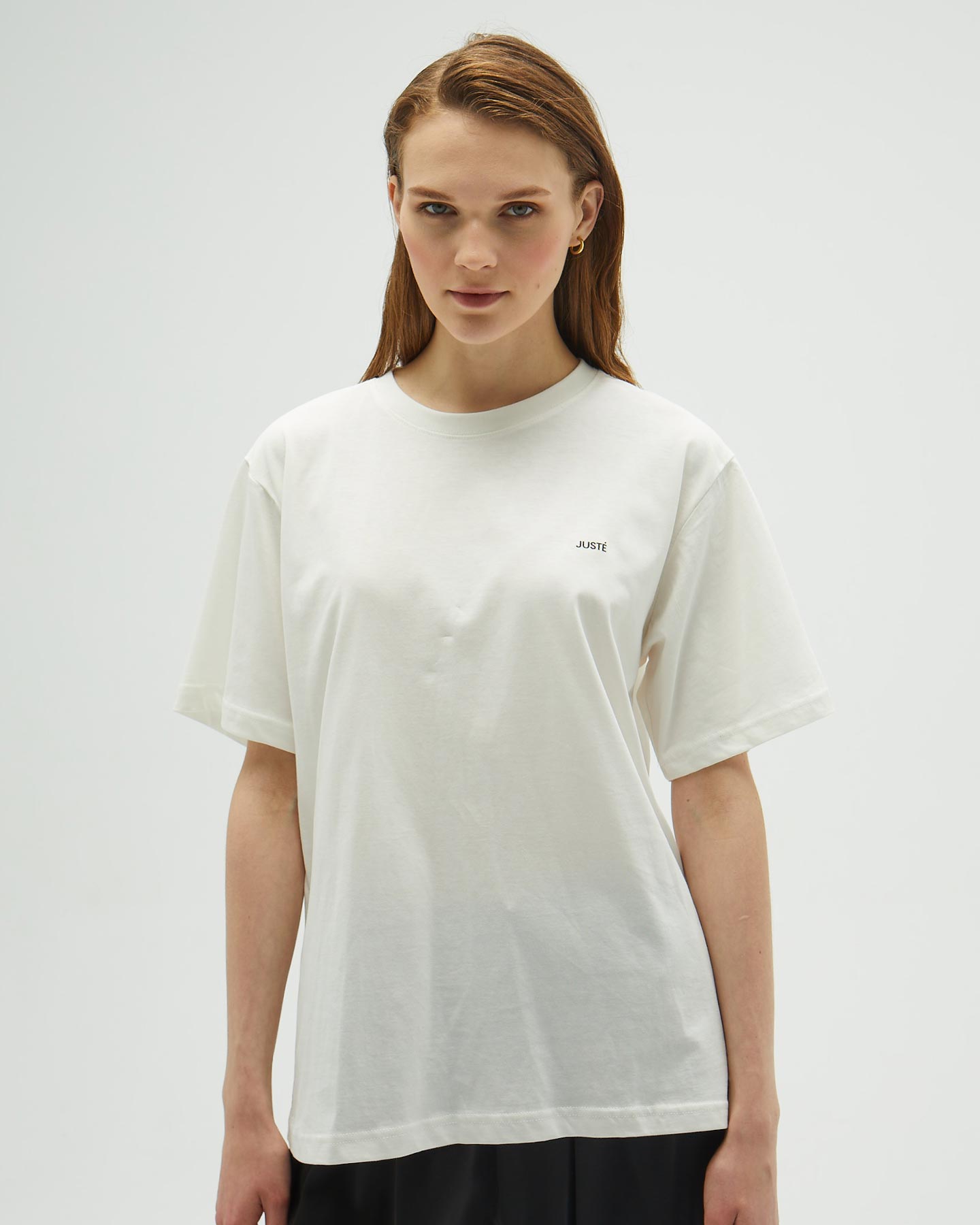 Beyaz Oversize Uzun Unisex T-shirt