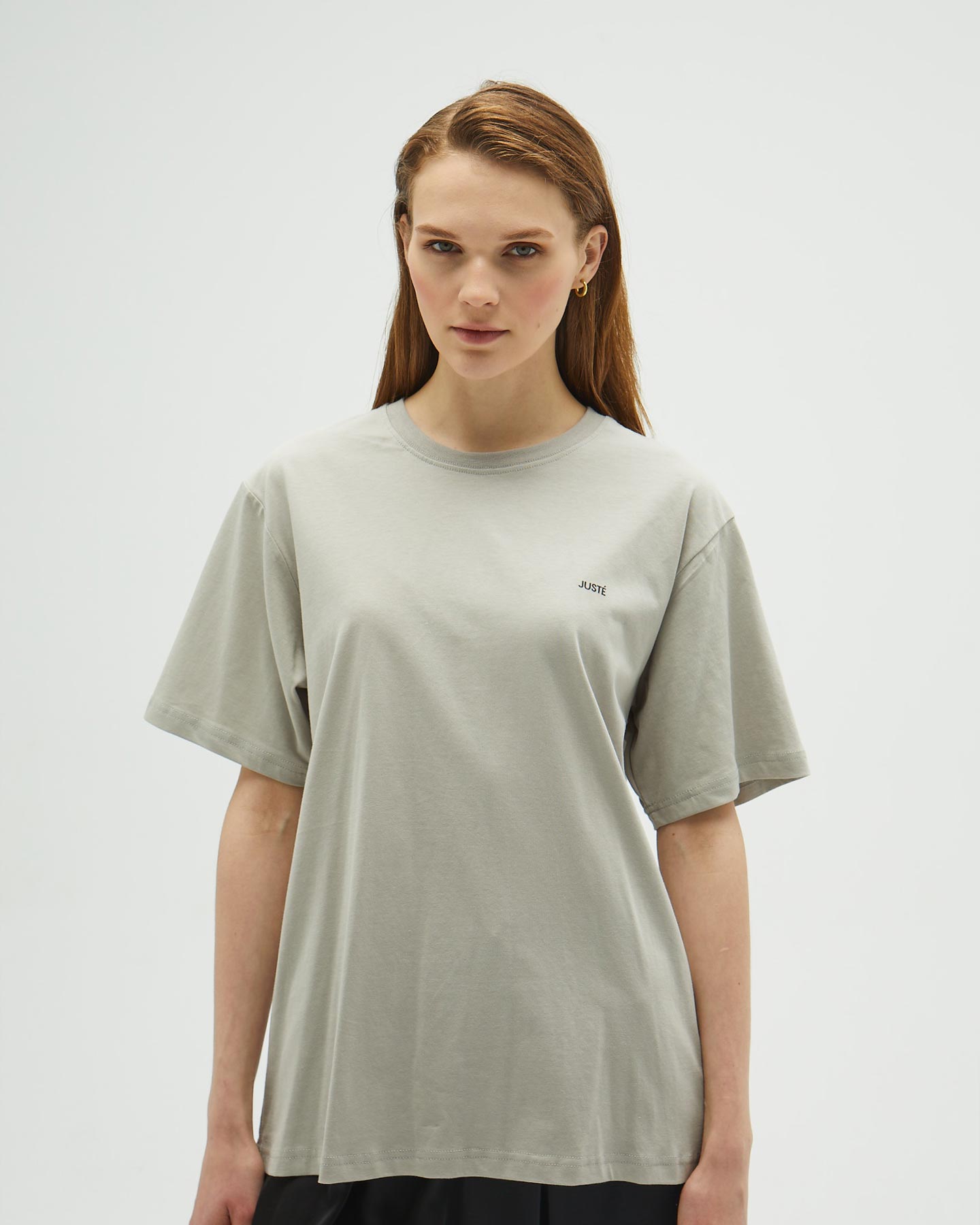 Gri Oversize Uzun Unisex T-shirt