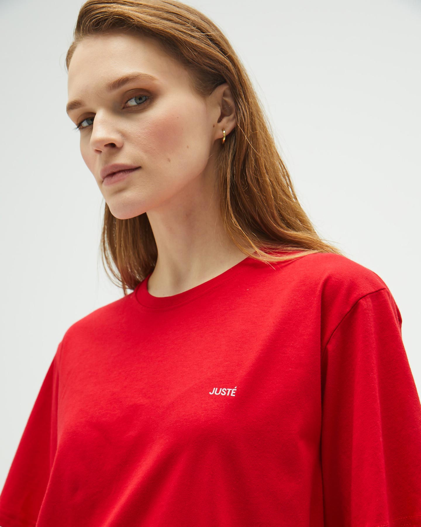 Kırmızı Oversize Uzun Unisex T-shirt
