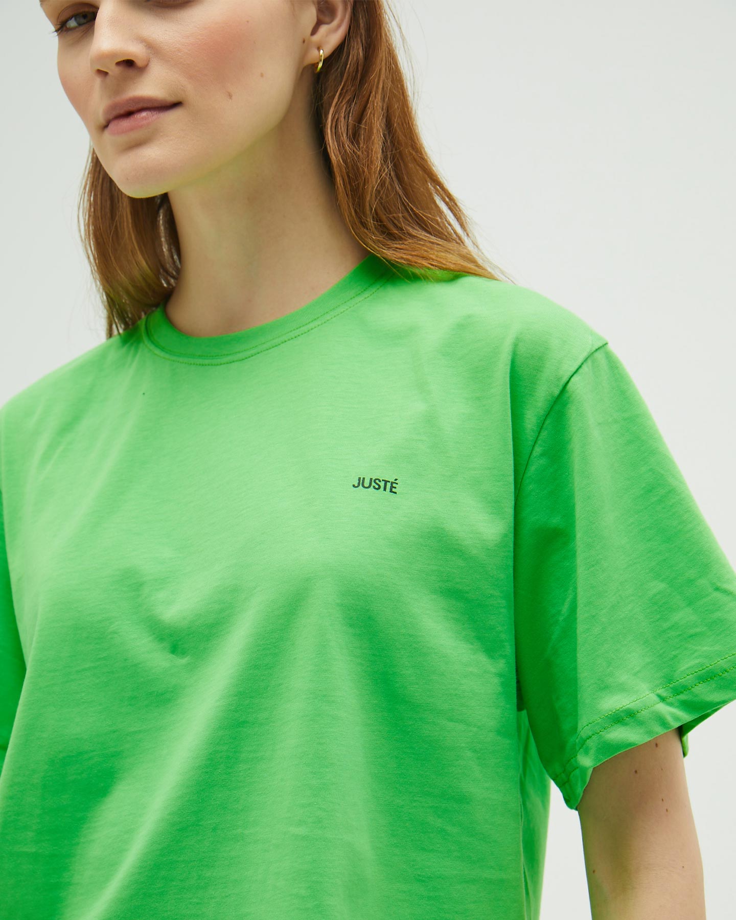 Neon Yeşili Oversize Crop T-shirt