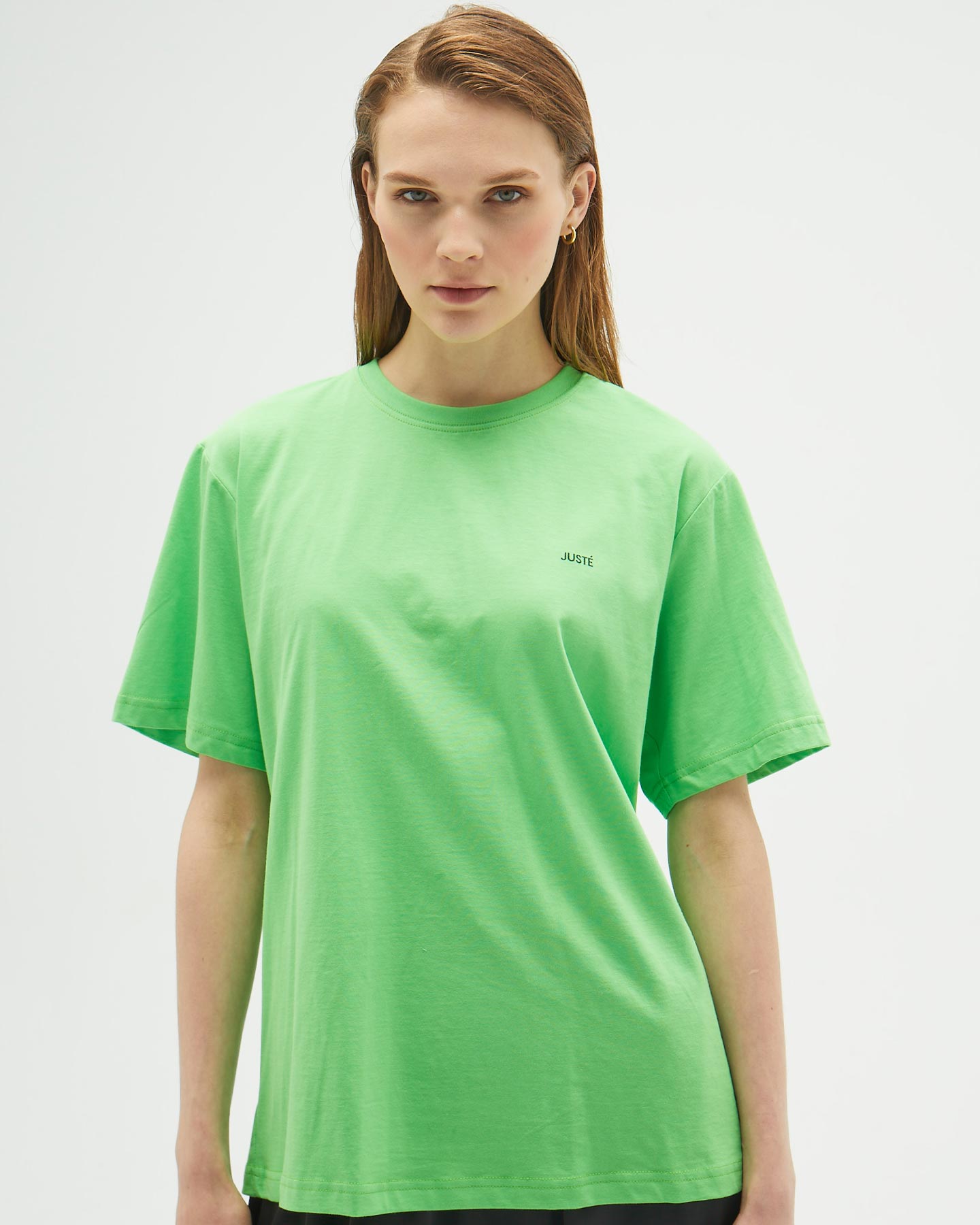 Neon Yeşili Oversize Uzun Unisex T-shirt