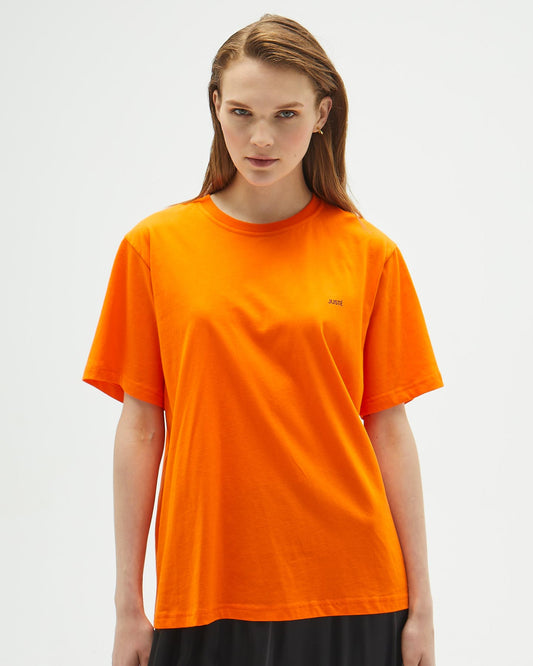 Turuncu Oversize Uzun Unisex T-shirt